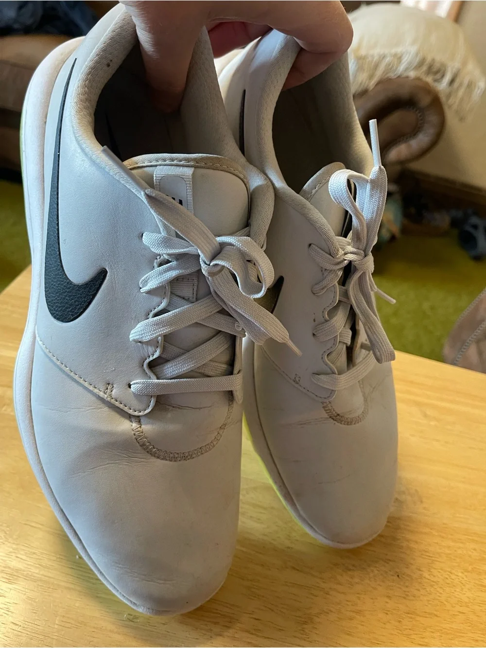 Nike Men’s Roshe Golf Tour Summit White /green AR5580-100 Size 12